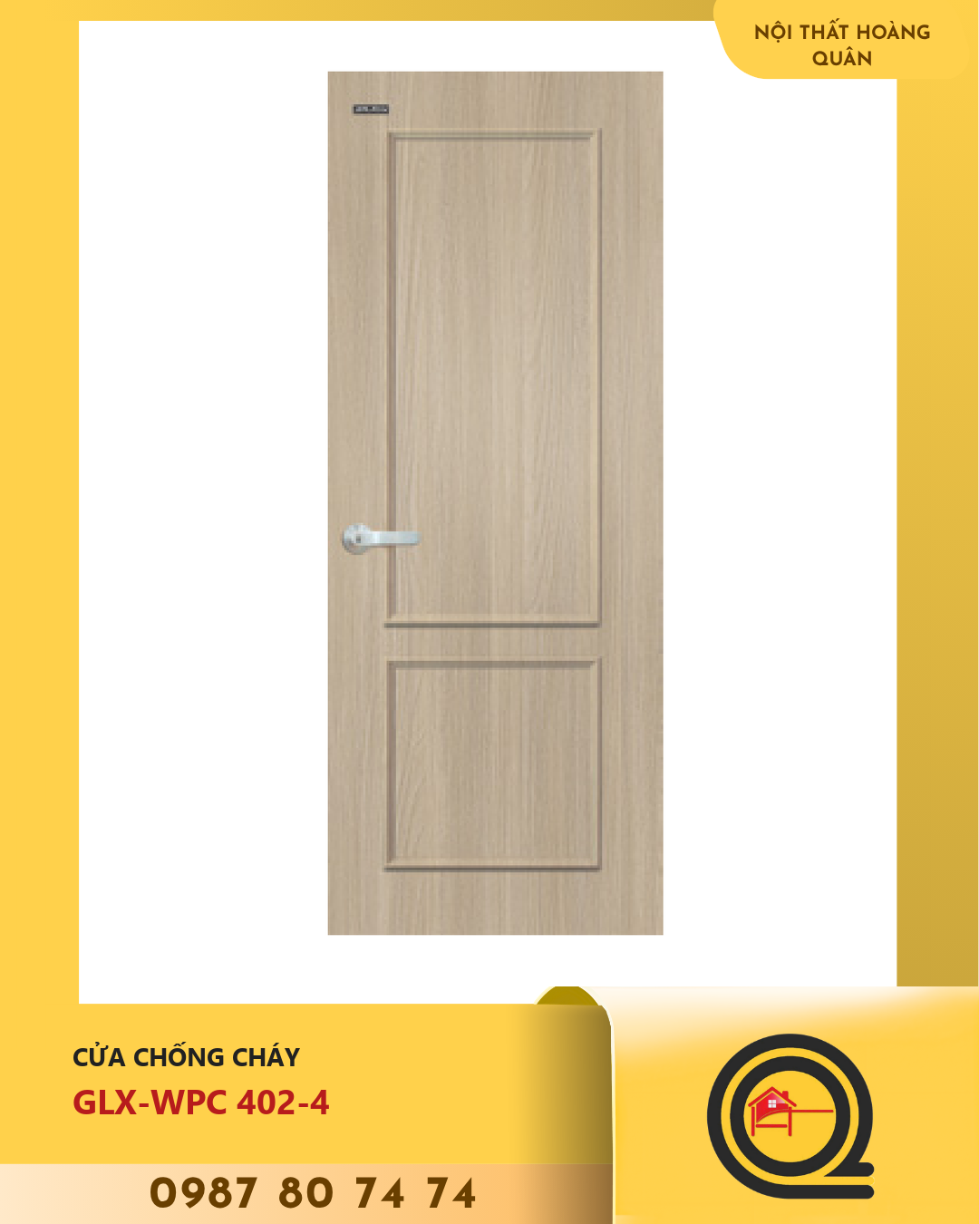 Cửa Nhựa Gỗ WPC GLX-WPC 402-4